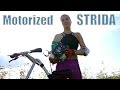 Велосипед Стрида с мотором от газонокосилки | Strida Motorized