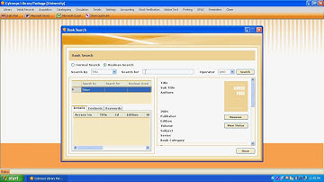 Library Package-library accounting software - Book Search