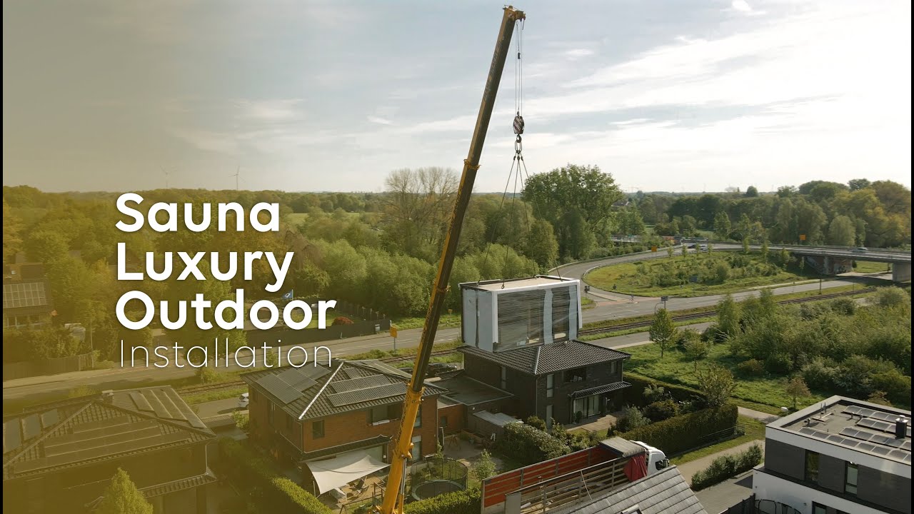 Outdoor Luxury Sauna installation Munster DE