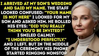 My Son And Daughter In Law Removed Me From Their Wedding Guest List    “YOUR NAME ISN’T HERE”
