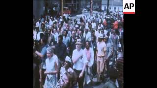 SYND 24/05/1970 DEMONSTRATION MARCH AGAINST REPRESSION ENDS IN ATLANTA