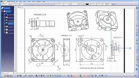 CATIA Tutorial - Drafting/Drawings Exercise 11 - v2 - CATDrawing
