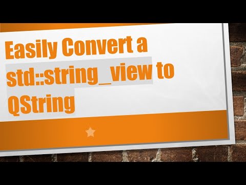 Easily Convert a std::string_view to QString