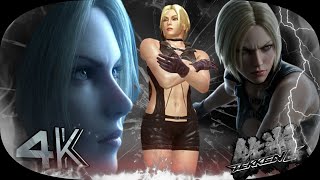 Nina ( Black Aura DBD outfit, Short hair ) Ultra Hard Tekken 6 UHD 4K 60 FPS