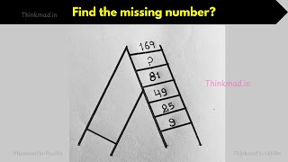 Ladder  Puzzle | Find the missing number 9,25,49, 81, _169 ?
