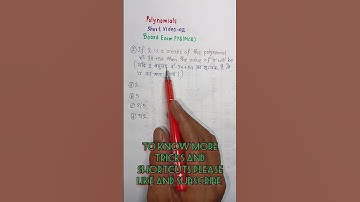 #class 10th maths chapter 2 polynomials mcqs#class 10 polynomials mcq#short video -02