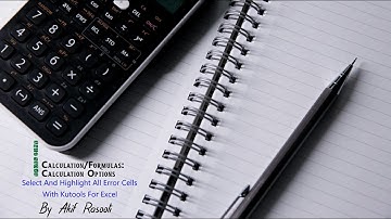 Select And Highlight All Error Cells With Kutools For Excel