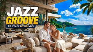 Luxury Coastal Jazz Funk 🌊 Tropical Villa Lounge • Poolside Vibes • 4K screenshot 2