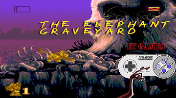 The Lion King 100% - The Elephant Graveyard - COMPLETE MAPS WITH ALL ITEMS (TODOS OS ITENS)