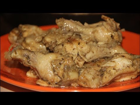 Крылья куриные тушеные с луком / Вкусные крылья