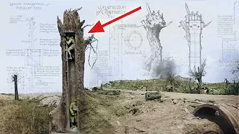 Why did the British Army build fake trees?