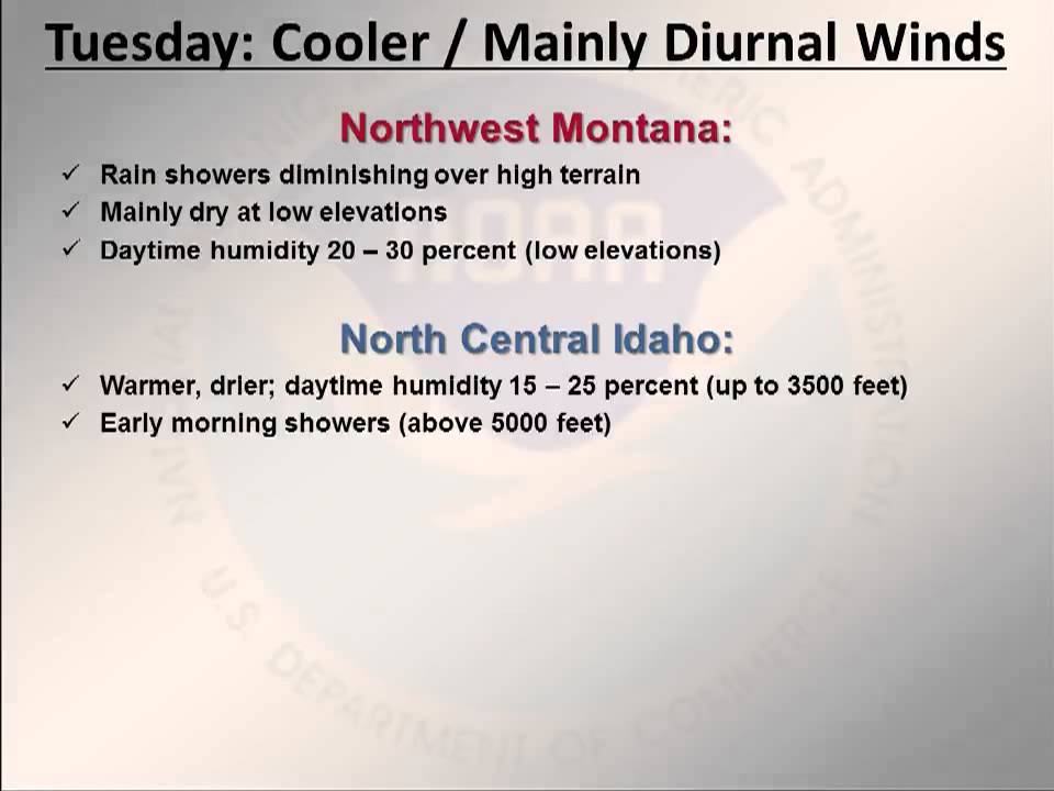 Nws Missoula Fire Weather Briefing Monday May 13th 13 Youtube