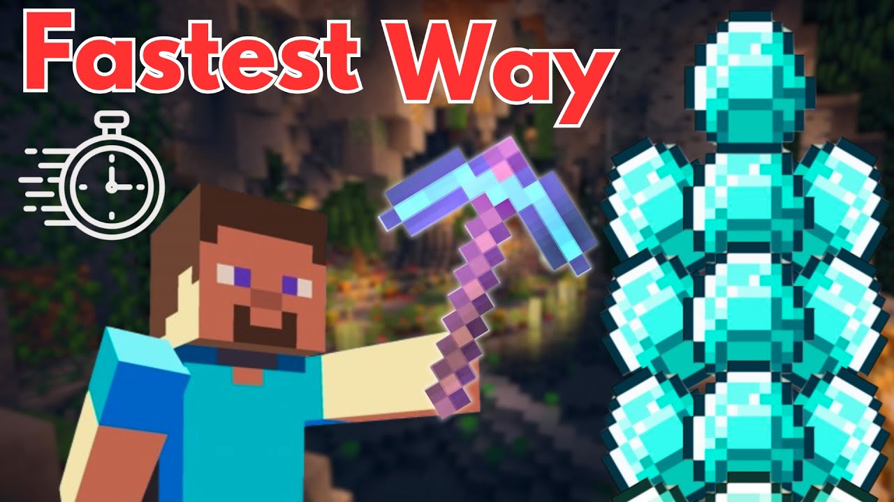 Fastest Way to Get Diamonds in Minecraft! - YouTube