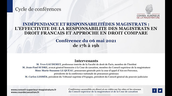 L'effectivité de la responsabilité des magistrats en droit français et approche en droit comparé
