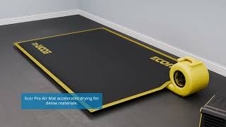 Ecor Pro In-Wall And Hardwood Floor Drying Systems Setup