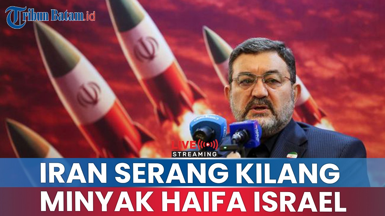 🔵Iran Serang Kilang Minyak Haifa Israel, Militer AS-Israel Dihantam Rudal
