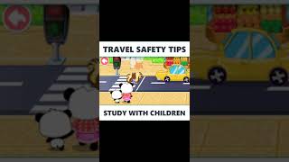 How To Join The Traffic Safety? | Little Panda Travel Safety Tips #shorts screenshot 2