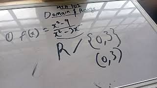 Domain and Range...