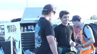 Knoxville Nationals crash and interview