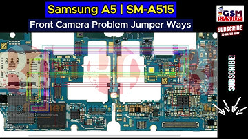 Samsung A5 SM-A515 Front Camera Problem Repair All Supply Line Jumper Ways #gsmsanjoy