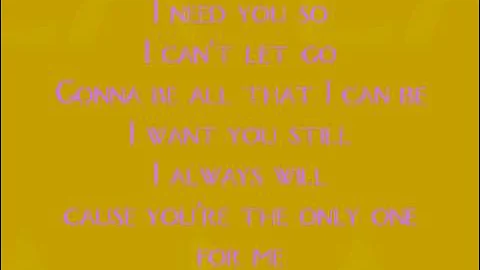 brian mcknight only one for me with lyrics