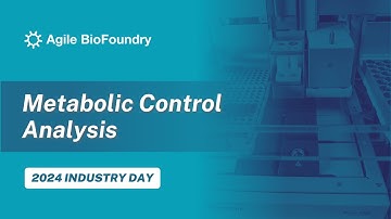 Agile BioFoundry Metabolic Control Analysis