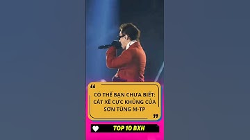 Cát xê cực khủng của Sơn Tùng M-TP #casi #sontungmtp #vpop #top10bxh