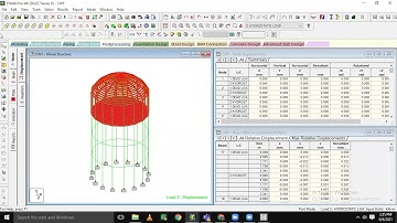 Project on Circular Water Tank using StaadPro.  Software Part-5