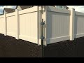 No-Dig Vinyl Fence by Slip Mount System®