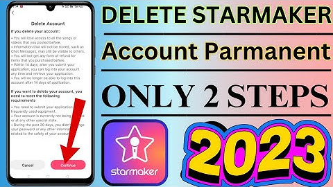 how to delete starmaker acount parmanent in only 2 steps 2023 || starmaker ki id delete kaise karen
