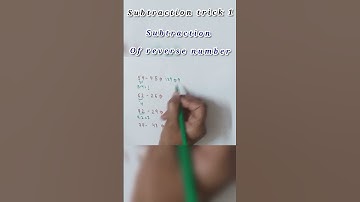 👉👉👉Subtraction (trick - 1)||Subtraction of reverse numbers||Subtraction shortcut#Shorts