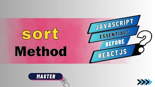 sort( ) method  || JavaScript essentials for React #javascript  #react