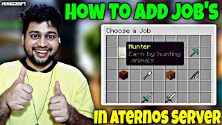 How To Add Jobs in Aternos Server | How To Add Jobs Plugin in Aternos | PicoJobs Plugin