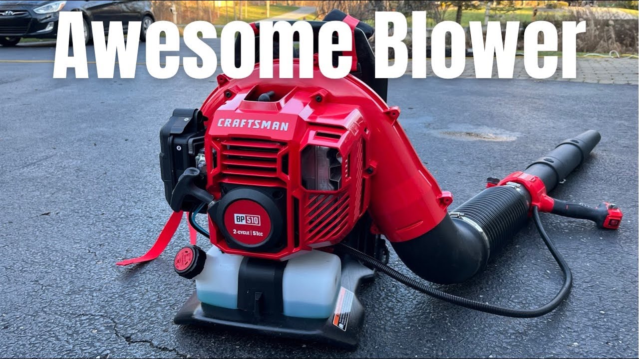 Craftsman BP510 Backpack Blower Full Set up and Review - YouTube