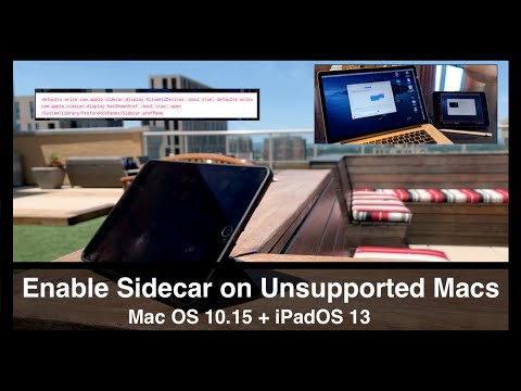 Video: Sidecar inschakelen op niet-ondersteunde Macs (met afbeeldingen)