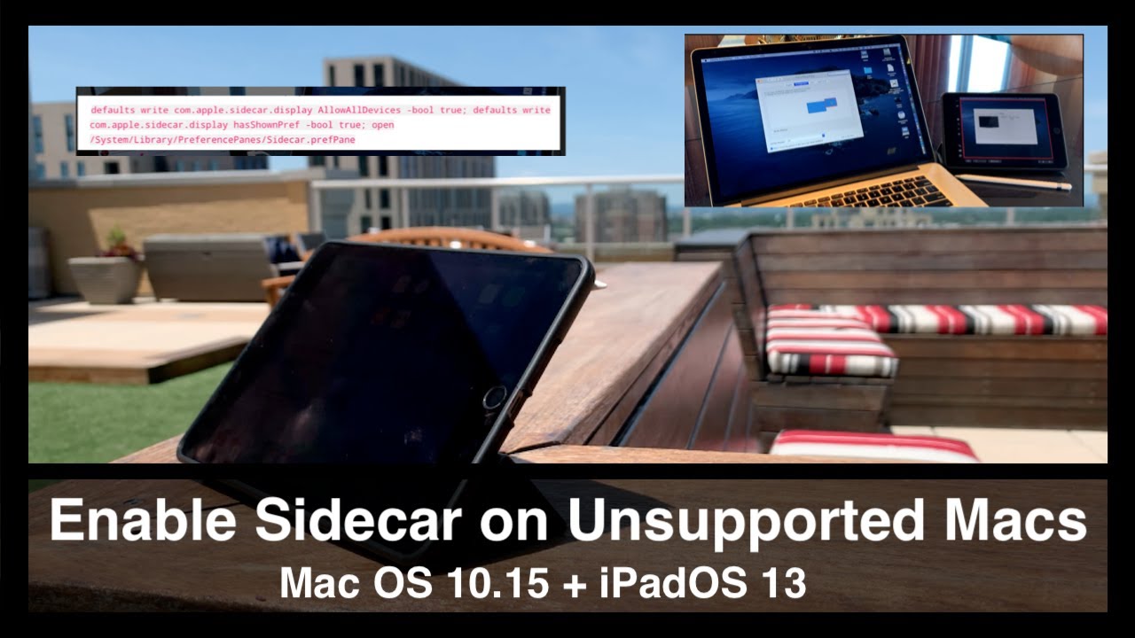 How To Enable Sidecar On Unsupported Macs Macos Catalina Ipados 13 Youtube