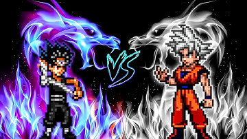 Hiei V2 (New) VS Goku DBS V3.5 (all form) in Jump Force Mugen