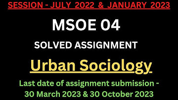 MSOE 04 Solved Assignment 2022-23 | MSOE 04 ignou Solved Assignment 2022-2023 | MSOE 04 PDF | MA