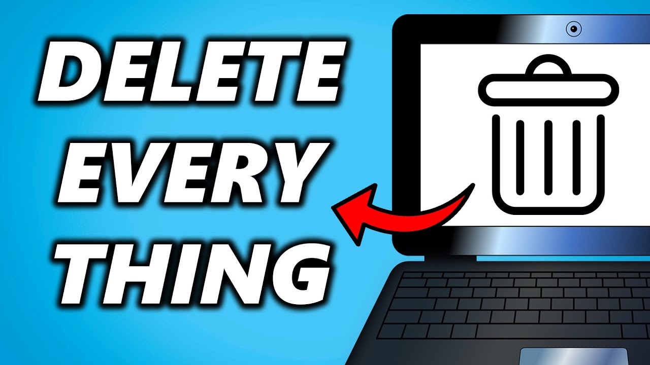 how to wipe a laptop clean and empty of everything