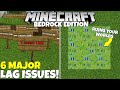 6 MAJOR LAG Issues That Could Be Killing Your Worlds! (Minecraft Bedrock Edition)