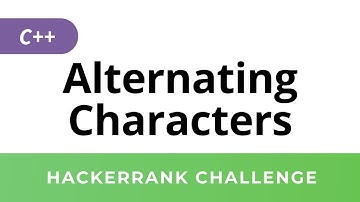 HackerRank Solution: Alternating Characters in C++
