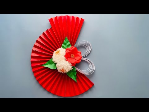 Video Cách làm quạt trang trí năm mới bằng giấy/How to make... - youtube