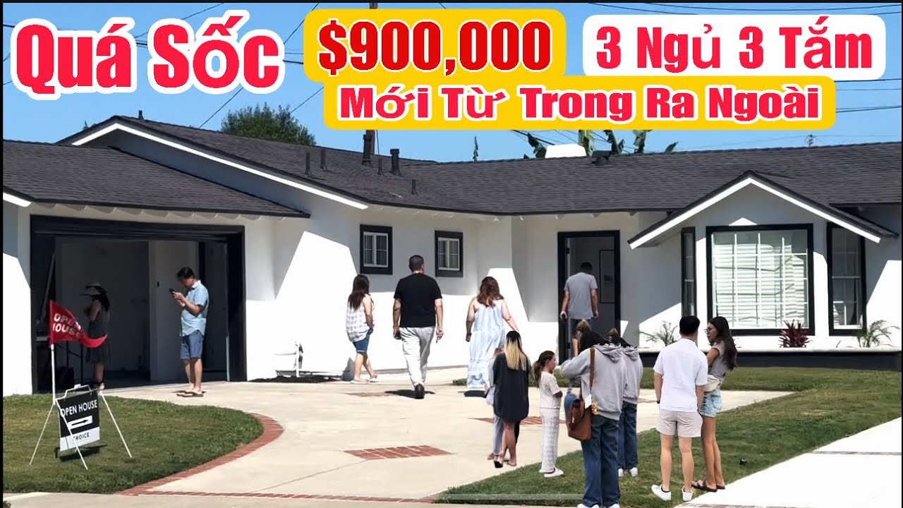 Quá sốc? rất nhiều người việt bị mắc bẩy! $900,000 nhà mới đẹp từ trong ra ngoài 