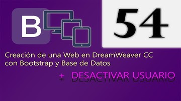 Cap 54 - Creación de una web en DreamWeaver CC con Bootstrap y Base de Datos