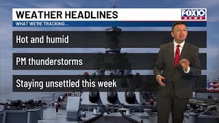 Heat builds today with late-day storms possible