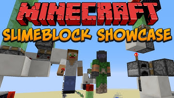 Minecraft 1.8: Slimeblock Showcase (Sticky Slime Blocks)