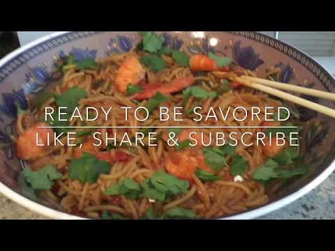 Shrimp Chow-Mein| Chinese Stir-Fry Noodles| Seafood Spaghetti