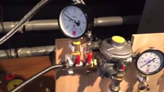 Test ERG-S 50 With the finalization of the relief valve and setting OPSO (37mbar)   (25.09.2015)