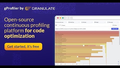 Continuous Profiling by Granulate - Open Source Continuous Profiling Platform For Code Optimization