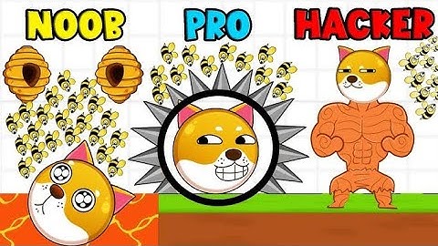 NOOB🤡 vs PRO🤓 vs HACKER😎 -🍀😵 Save the Dog - Dog Rescue - Draw to Save (Satisfying Mobile Games) |